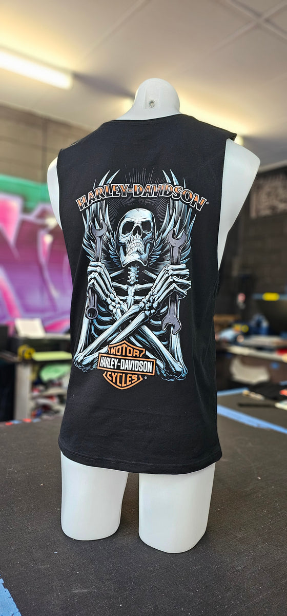 Mens Harley Davidson Singlet – Chronic Customs